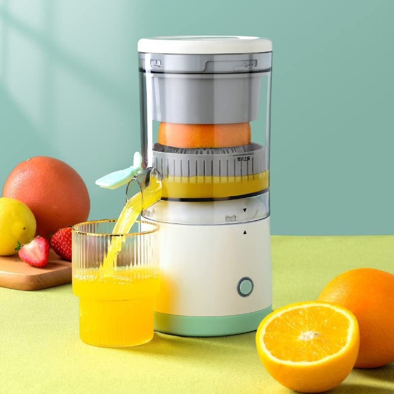 Electric Citrus Juicer, Rechargeable Juicer Machine with USB Cable and Cleaning Brush