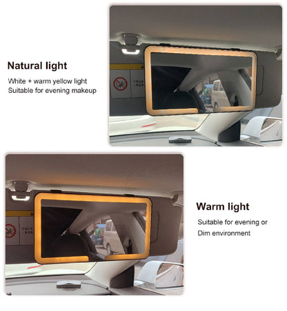 Car Make Up Mirror | 3 Light Modes | 1200 MAH Battery